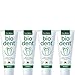 Produktbild TERRA NATURA Bio Dent BasicS (4x75ml) mit Olivenblattextrakt, Kamille und Stevia, Fluoridfrei, homöopathiverträgliche Bio-Zahnpasta, Kieselerde, Vegan, ohne Konservierungsstoffe, Naturkosmetik