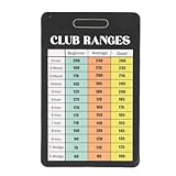 Lisibilité améliorée : mesurant 8,9 x 5,5 cm, cette carte est plus grande qu'une carte de crédit standard mais suffisamment compacte pour tenir confortablement dans votre poche.Il fournit des informations claires et faciles à lire sur les distances essentielles au golf.