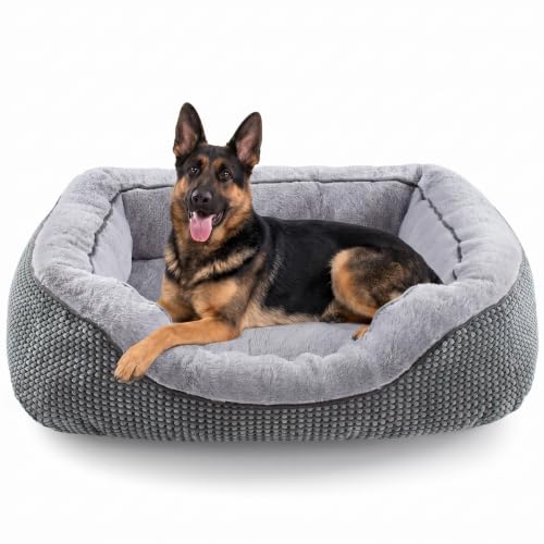 Image of INVENHO XL Dog Beds Large Sized Dog, Washable Orthopedic Warming Soft Sleeping Durable with Anti-Slip Bottom