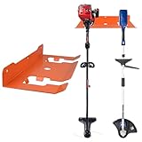 MUTUACTOR Weed Eater Hanger,Large Opening Heavy Duty Weedeater Rack Wall Mount,Weedeater Trimmer Rack 2 Slots for Hanging Yard Tools, Trailer Garage Wall Chainsaw,Lawn Equipment