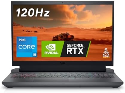 DELL G15 5530 Ordenador portátil Gaming 15.6" FHD 120Hz Display, Intel Core i5-13450HX, NVIDIA RTX 3050 6GB, 16GB RAM, 512GB SSD, Ubuntu Teclado retroiluminado QWERTY Español, Gris