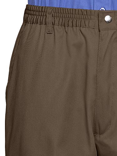 AKA Wrinkle Free Full Elastic Waist Pants for Men - Adjustable Twill Pants for Men with Multiple Convenient Pockets - Mens2