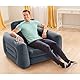 Intex Unisex-Erwachsene 66551ep Ausziehbarer Stuhl, aufblasbares Bett, grau, Twin Chair