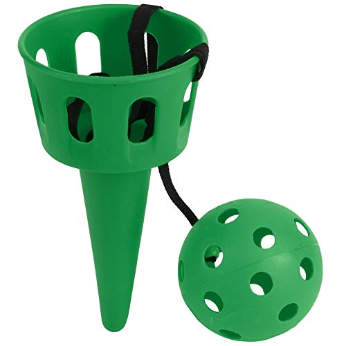 Demeras Wear?Resistant Catch Ball Game Set for Boys and Girls for Beginner for Children(Green)