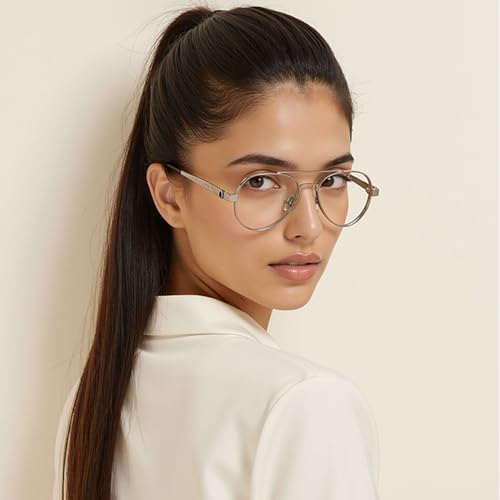 Image of John Jacobs Coastline Collection | Silver Full Rim Premium Eyewear | Blue Light blocking Glasses | For Men & Women | Medium