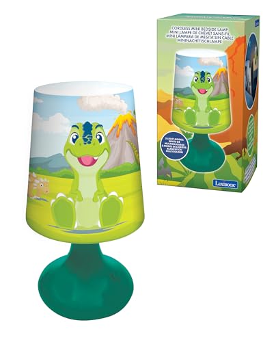 Lámpara de mesa infantil dinosaurio Lexibook verde