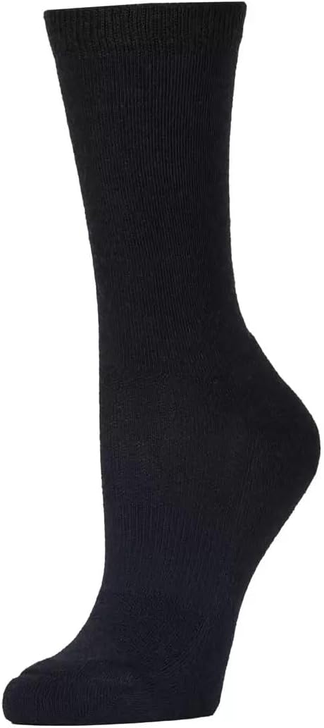 Kirkland Signature Ladies' Crew Socks Extra-Fine Merino Wool, Blue, 4 Pairs - Image 4