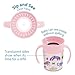 Dr. Brown's Milestones™ Cheers360™ Training Sippy Cups with Handles for Babies and Toddlers, BPA Free, Pink Animal Deco, 7oz, 6m+