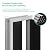 DISHUP Middle Pet Door, Aluminum Frame Doggie Door for Extreme Weather, Double Automatic Closing Magnetic Flaps, Heavy Duty and Durable, for Interior and Exterior Doors or Walls, Up to 50lbs
