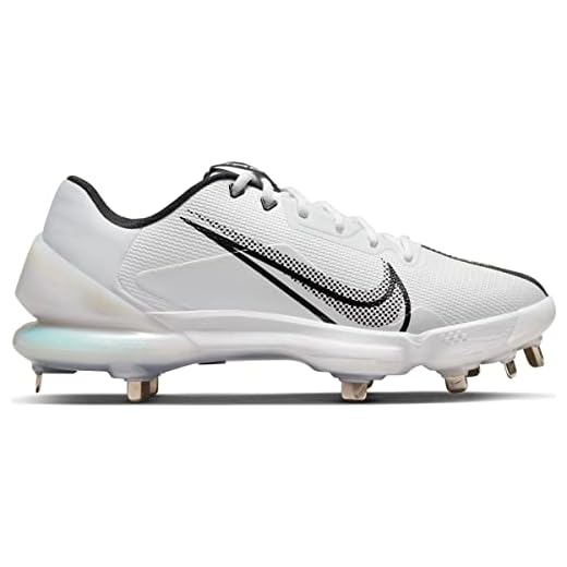 Nike Force Zoom Trout 7 Pro Metal Baseball Cleats White | Black Size 9
