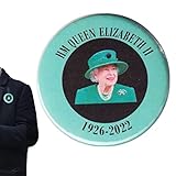 γ【Badge commémoratif】 : exprime votre fierté au Royaume-Uni. La broche britannique Queen Elizabeth II affiche vos valeurs patriotiques et aide à se souvenir de l'événement monumental.