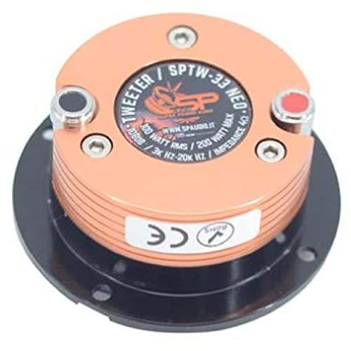 Sp Audio SPTW-33 Neo SPTW33NEO Super Tweeter Da 7,4 Cm 74 Mm Di Diametro Da 100 Watt Rms E 200 Watt Max Impedenza 4 Ohm Sensibilità 108 Db Magnete Al Neodimio, 1 Pezzo - 5