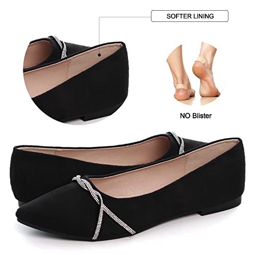 Image of Dear Time Women's Ballet Flats Dress Ballet Shoes Slip on for Office Work Comfortable Shoes