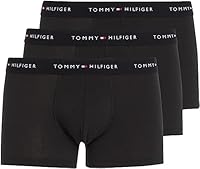 Tommy Hilfiger Herren Boxershorts Trunks Unterwäsche, Schwarz (Black/Black/Black), XXL