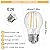 ORALUCE Dimmable LED Light Bulbs Soft White 2700K, A15 Edison Bulbs 60 Watt Equivalent, G45 E26 Bulb 6W 600 Lumens for Ceiling Fan, Chandelier, Appliances, Vanity, 6 Pack