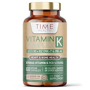 Vitamin K Complex | High Strength 6700ug Per Serving | 60 Capsules | Triple Mix K1 + K2 (MK-7 + MK-4) | Heart & Bone Support | Additive Free | UK Made to GMP Standards | Vegan (60 Count (Pack of 1))