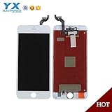 for iPhone 6s plus LCD Screen Touch Digitizer Full assembly Replacement with 3D Touch Panel, Home Button, Front Camera, Ear Speaker, Repair Tools, Not fit for iPhone 6 plus or iPhone 6 (White)