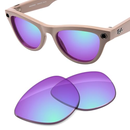 Image of Replacement Lenses Compatible with RayBan Meta Skyler RW4010 52mm AI Glasses, UV Protection, Transition