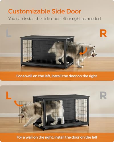 image for Feandrea Dog Crate Furniture, 56.1