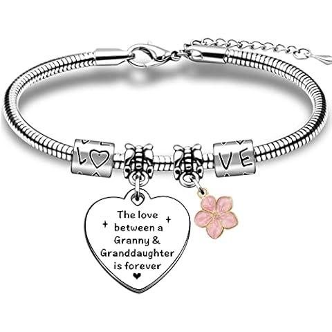 TTOVEN Granddaughter Gifts from Granny Granddaughter Bracelet Granddaughter Christmas Gifts Cover