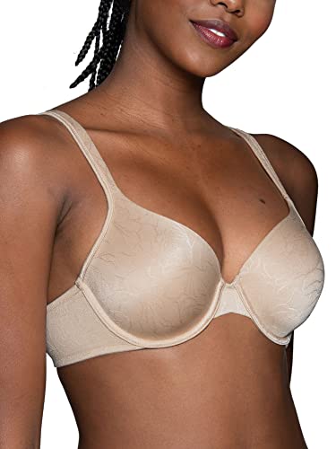 Image of Vanity Fair Women's Perfect T-Shirt Bra, Body Shine Full Coverage, Lightly Lined Cups up to DD