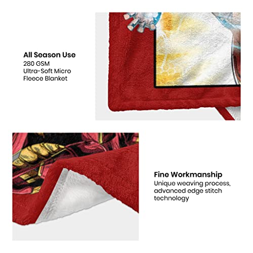 Super Hero Throw Blanket Soft Flannel Cartoon Blanket All Season Warm Bedding For Sofa Chair Decorations 60"X50" #TOP6