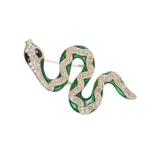 Broche de serpiente Faucet de metal resistente y pasador brillante de moda 3