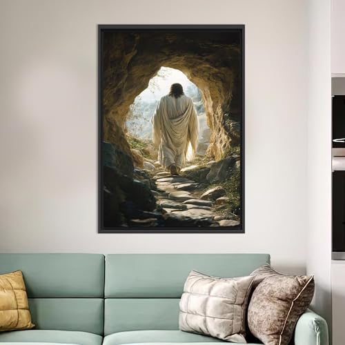 Affiche imprimée représentant Jésus, cadeau religieux chrétien de baptême