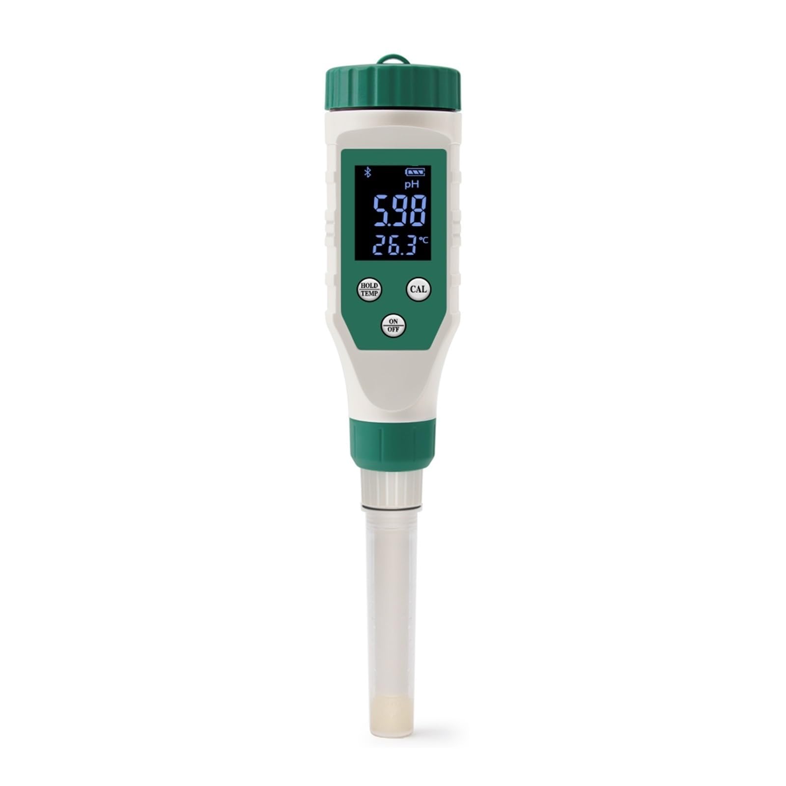 Tester digitale dell'acqua Misuratore PH digitale della pelle 0.00~14.00 Smart Tester di acidità Sensore piatto Monitor Test corpo viso for medicina termale domestica per piscina, acqua salata, acqu