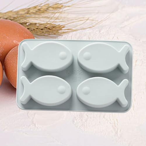 Moldes de silicona para hielo forma peces 2 piezas miniatura 7