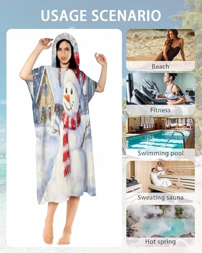 Poncho surf à séchage rapide : changez-vous facilement