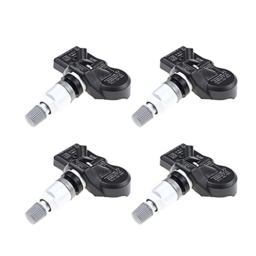 Jodrivá Lote de 4 Unidades de Sistema de Control de presión de neumáticos 433M-HZ for Audi, S-Koda A3 A7 A6, Volkswagen, VW, Porsche, Bentley, 5Q0907275 5Q0907275B Reemplazo del Sensor de presión