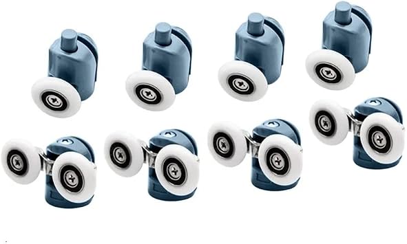 8 Pcs Top/Bottom Shower Door Rollers/Runners/Pulleys/Wheels Bathroom Replacement Parts 23mm Diameter 23mm