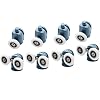 8 Pcs Top/Bottom Shower Door Rollers/Runners/Pulleys/Wheels Bathroom Replacement Parts 23mm Diameter (23mm)