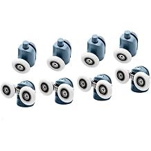 8 Pcs Top/Bottom Shower Door Rollers/Runners/Pulleys/Wheels Bathroom Replacement Parts 23mm Diameter 23mm