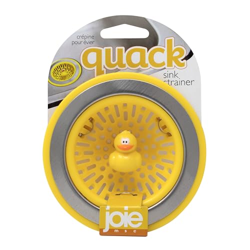 MSC International 11001 Joie Quack Kitchen Sink Strainer Basket, Stainless Steel and BPA-Free Plastic, 4.5