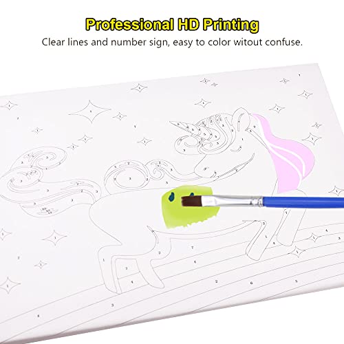 RtottiM Dipingere con i Numeri Bambini Unicorno