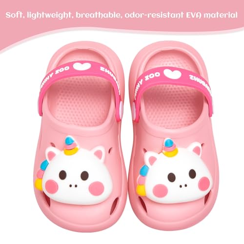 Image of Toddler Little Kids Clogs Slippers Sandals, Non-Slip Girls Boys Clogs Slide Lightweight Garden Shoes Slip-on Beach Pool Shower Slippers