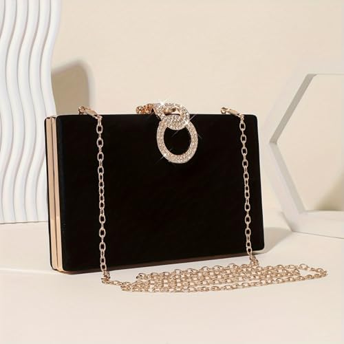 Image of Clutch Purse for Women, Evening Bag with Removable Chain Strap Elegant Handbag for Wedding /Prom /Cocktail /Party