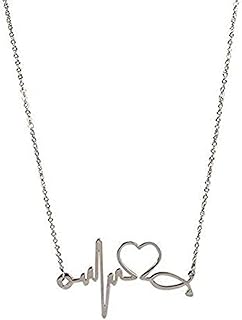 سلسلة بقلادة انفنتى نبضة فضى للنساء