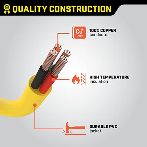 Champion 25-Foot 30-Amp 250-Volt Generator Power Cord For Manual Transfer Switch (L14-30P To L14-30R) #TOP4