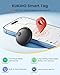 4 Pack Bluetooth Tracker, Works with Apple Find My (iOS Only, Not for Android), Smart Item Finder with Loud Sound, Key Finder Air Tracker Tags, Tracker Tag Locator for Keys, Luggage, Satchel (Black)
