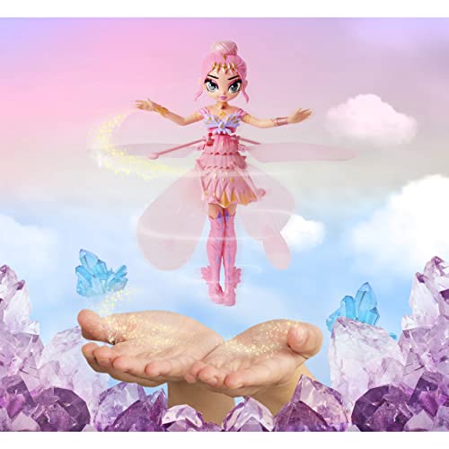image for Crystal Flyers by Hatchimals, Pink Magical Flying Pixie Toy Doll, Girl