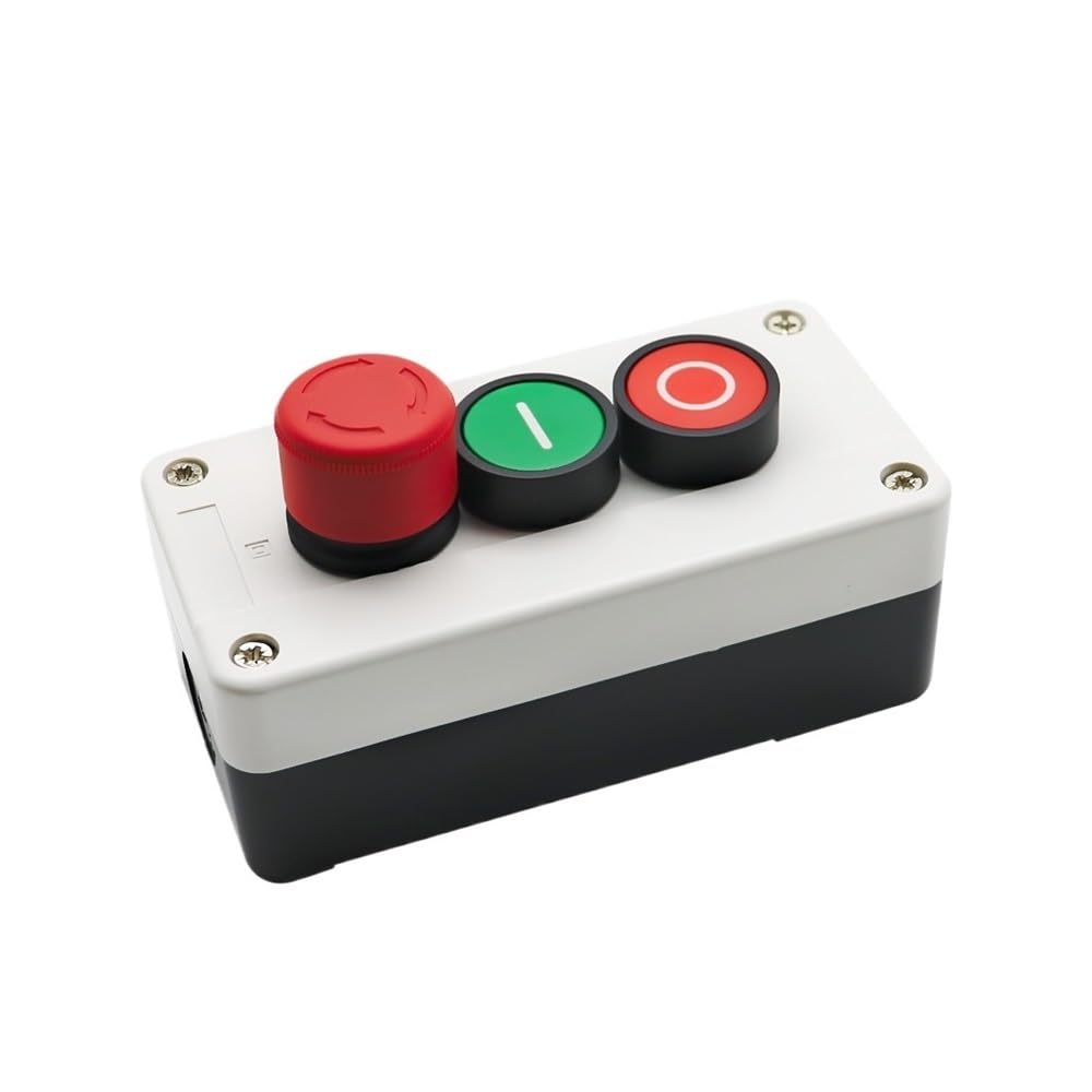Boîtier de commande à bouton-poussoir 10A 600V étanche avec voyant lumineux - 4