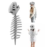 LYPPUL Costume de Dinosaure Squelette, Spinesaurus Plush Dino Outfit
