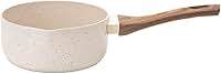 Mimo Style, Panela Papeiro em Aço Inox Antiaderente e Cabo Soft-Touch Style Cook Mármol, 16 cm - Baunilha