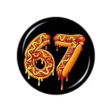 6 7 Meme Matchings Hot Dogs 67 Pajamass Six Seven Boys Button Badge Decor Fashion Unisex for Backpacks