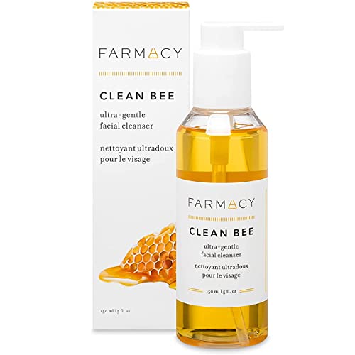 Farmacy Clean Bee Gentle Facial Cleanser - Daily Face Wash & Moisturizer W/ Hyaluronic Acid #TOP2