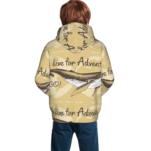 We Live for Adventure,Lets GO Kid Hoodies Boys Sweatshirts Girls Pullover with Pocket4