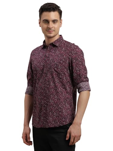 Chemise en coton modal premium marron châtaignier coupe ajustée Turtle - 4